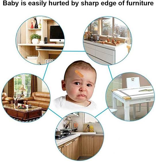 Silicone Table Corner Protector (Pair of 12)