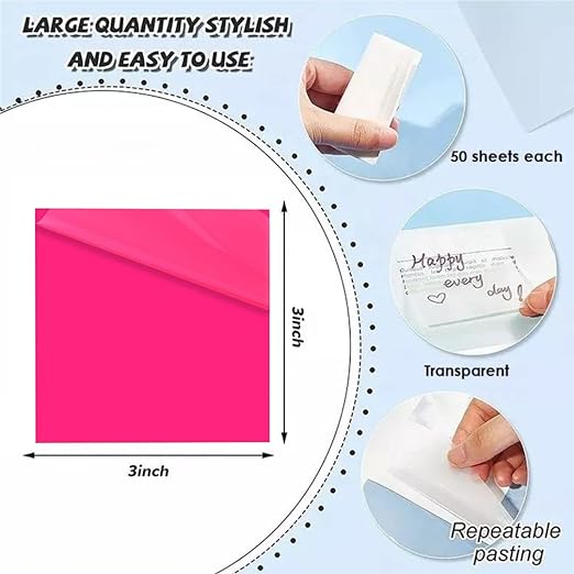 Transparent Sticky Note Pads (300 PCs)