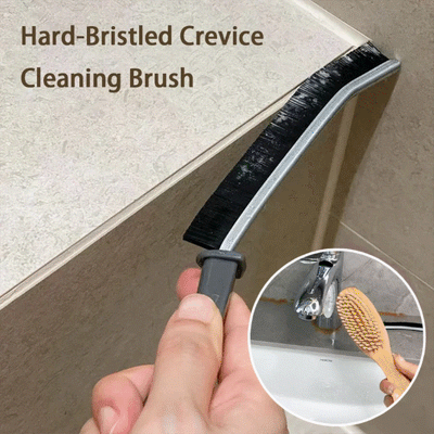 (PACK OF 2 ) Hard-Bristled Crevice Cleaning Brush