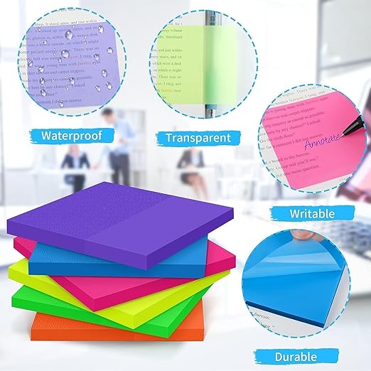 Transparent Sticky Note Pads (300 PCs)