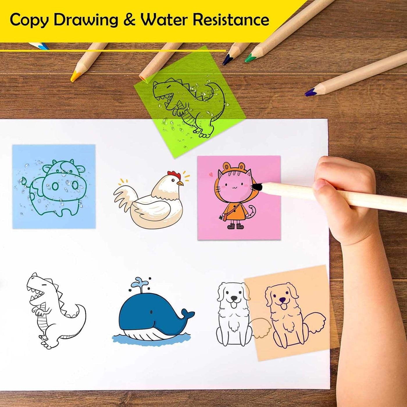Transparent Sticky Note Pads (300 PCs)