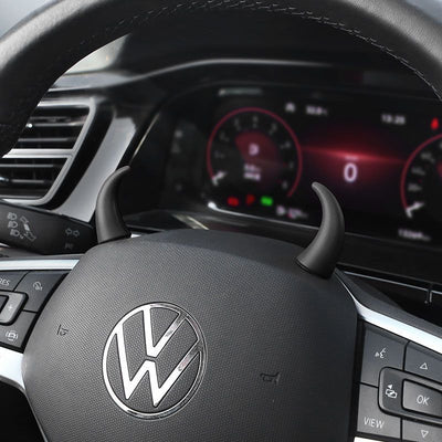 Devil Car Horns Sticker (1 Pair Black + 1 Pair Red)