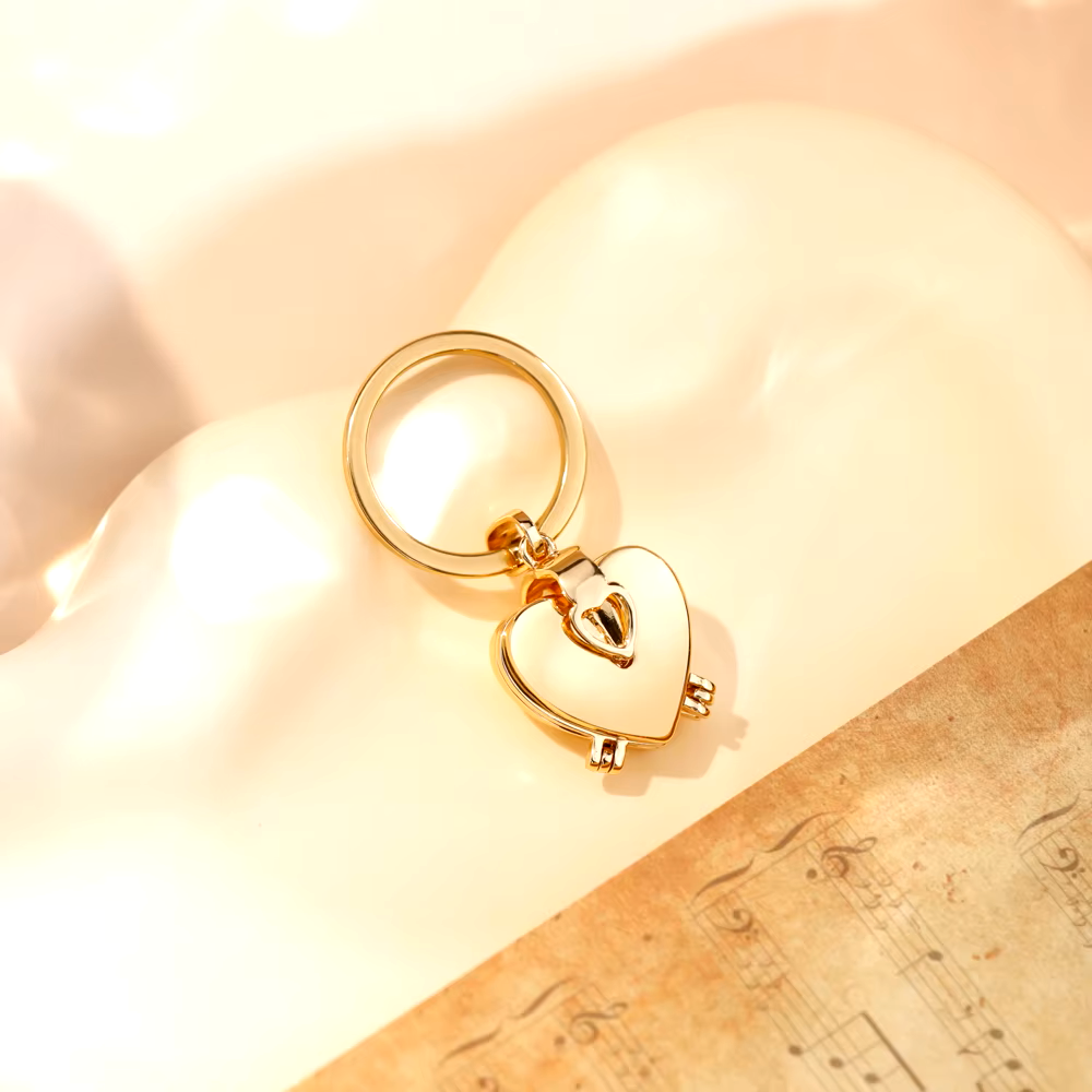 Gold Heart keychain