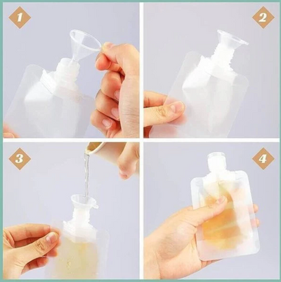 Portable Travel Fluid Bag (PACK OF 10)