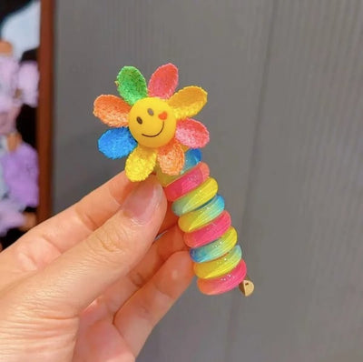 Colorful Telephone Wire Hair Bands for Kids ( 3 pieces)