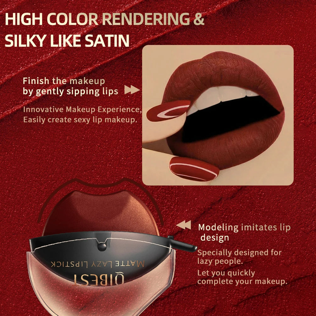 Matte Lazy Lipstick Makeup Waterproof
